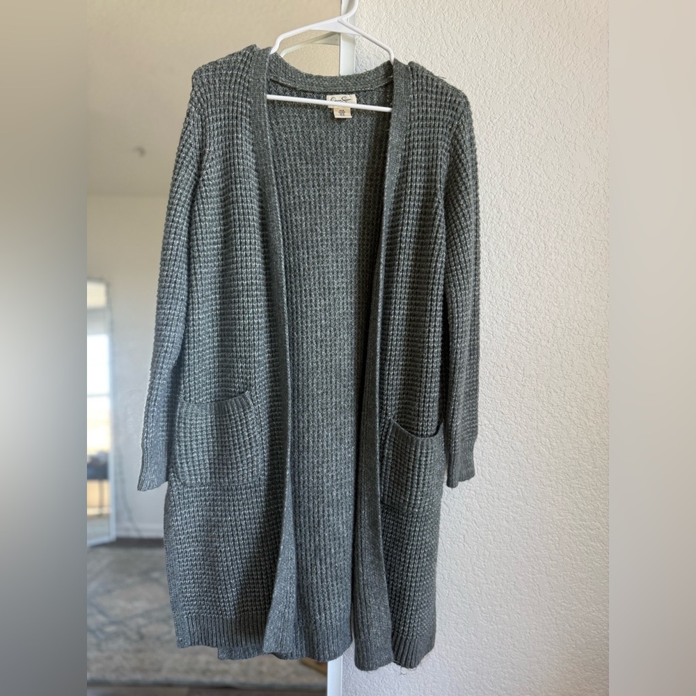 F&F Charcoal Knit Cardigan